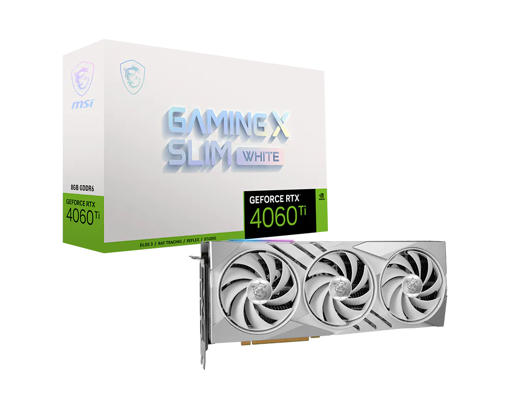 MSI GeForce RTX 4060 Ti GAMING X SLIM WHITE 8G